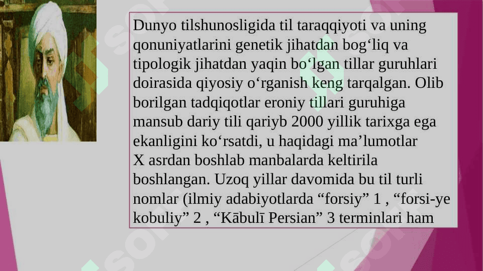 Ibn Sinoning tilshunoslikka qo`shgan hissasi 2