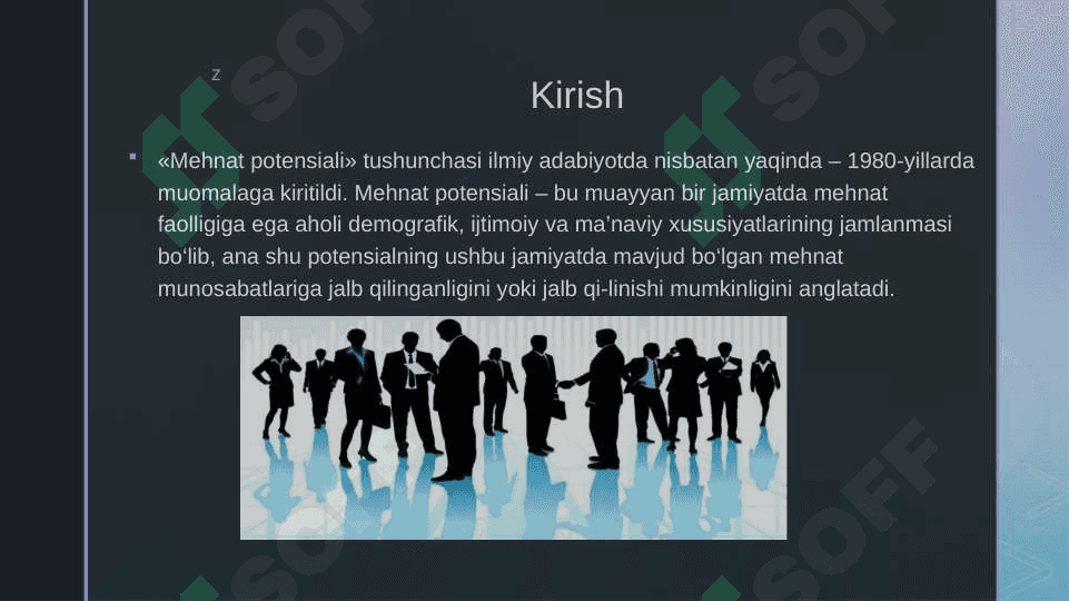 Mehnat potensiali» tushunchasi va uning nazariyasi 3
