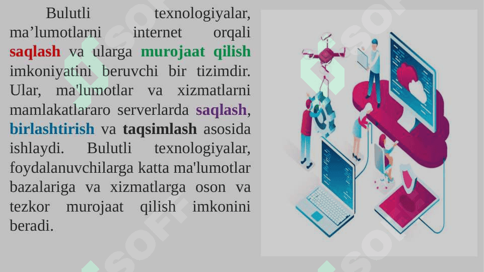 Iqtisodiy masalalarni yechishda bulutli texnologiyalardan foydalanish xususiyatlari. Blokcheyn texnologiyasi va undan iqtisodiyot sohalarida foydalanish imkoniyatlari. Iqtisodiyotning turli tarmoqlarida sun’iy intellekt texnologiyalaridan foydalanish imkoniyatlari. Elektron biznes va mobil-tijorat. Axborot xavfsizligini ta’minlash usullari 7