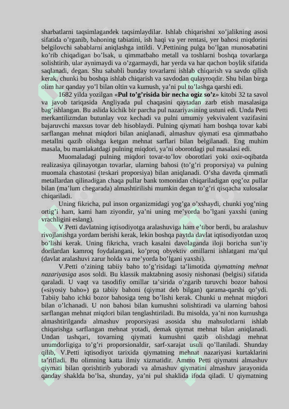 MAVZU.  ANGLIYA VA FRANSIYADA KLASSIK IQTISODIY   VUJUDGA KELISHI mustaqil ish 6