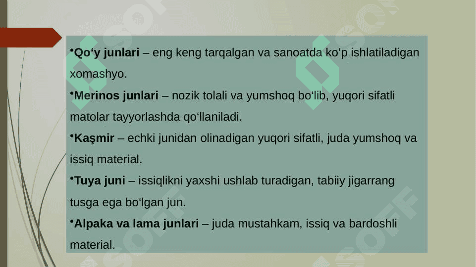 Jun toqimalar ishlab chiqarish texnika va texnologiyasi 4