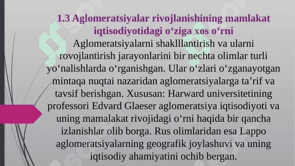 DUNYOVIY SHAHARLAR, YIRIK AGLOMERATSIYALAR, MEGAPOLISLAR. 8