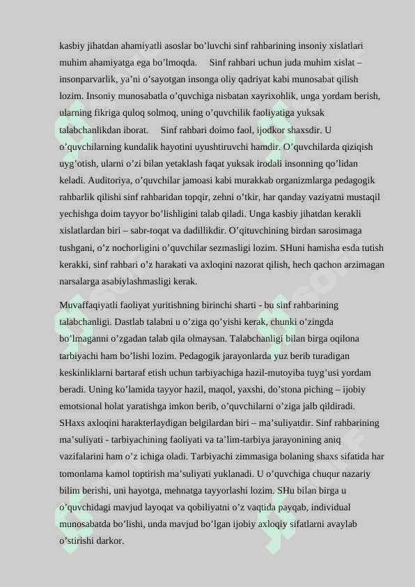 Sinf rahbarining o'quvchilar jamoasi bilan ishlash usullari 4