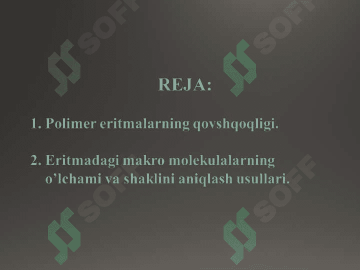 XARAKTERISTIK QOVUSHQOQLIKNING MOLEKULYAR MASSA BILAN BOG’LIQLIGI. 2