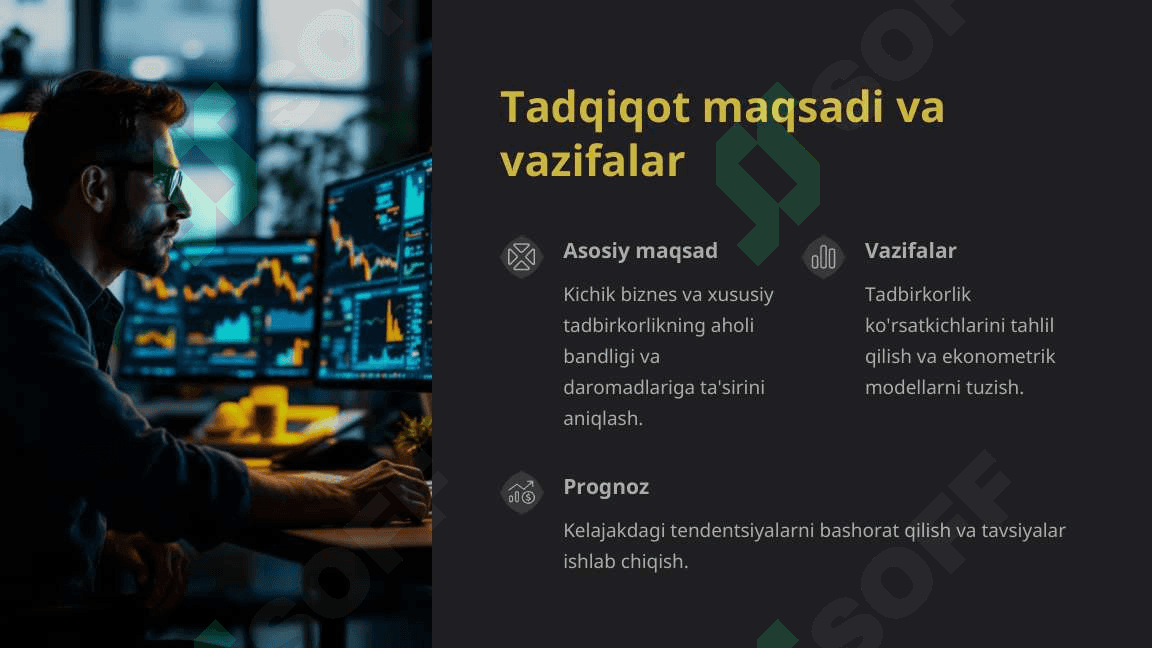 Aholi bandligi va daromadlarini oshirishda kichik biznes va xususiy tadbirkorlik subyektlari ko'rsatkichlarini ekonometrik tahlil qilish 2