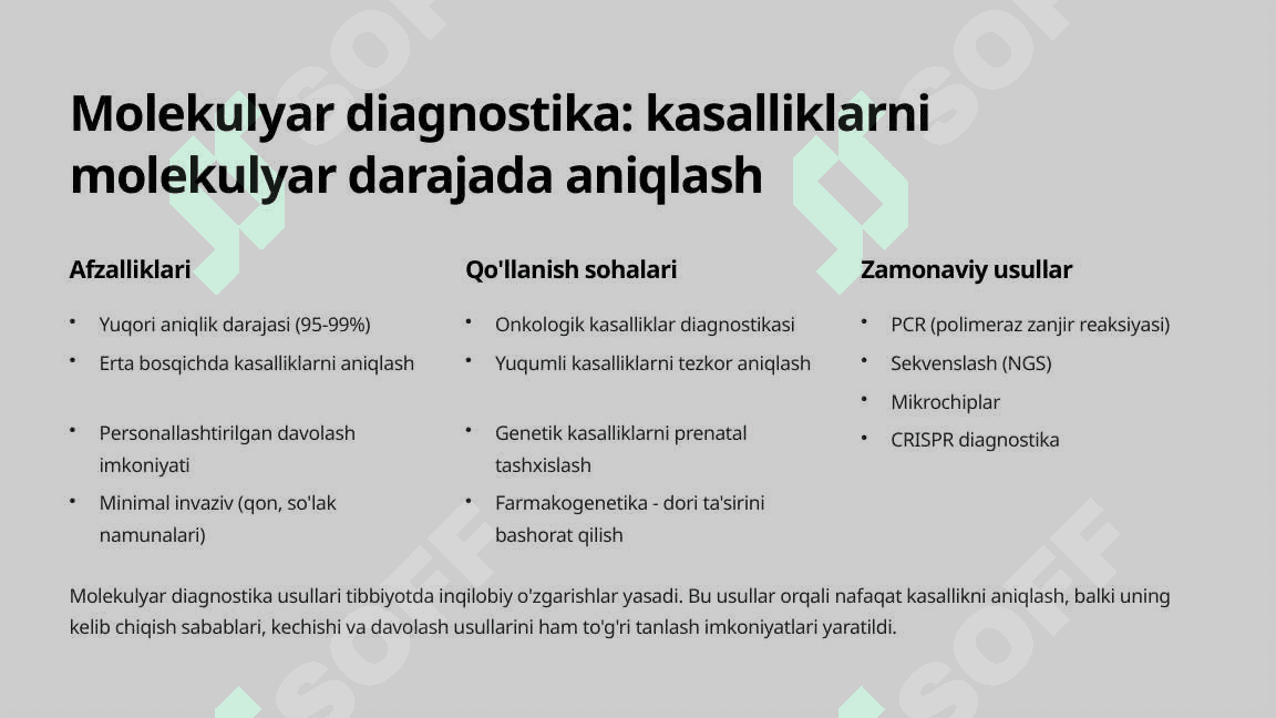 Zamonaviy tibbiyot diagnostika va davolash sohasidagi kashfiyotlar 3
