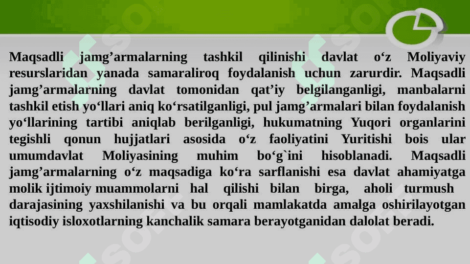 Davlatning maqsadli byudjetdan tashqari jamgʻarmalari 4