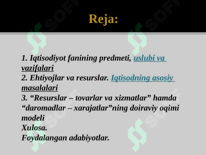 Iqtisod va biznes faniga kirish 2