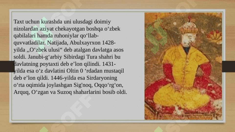 Shayboniyxon davlati tashkil topishi 5