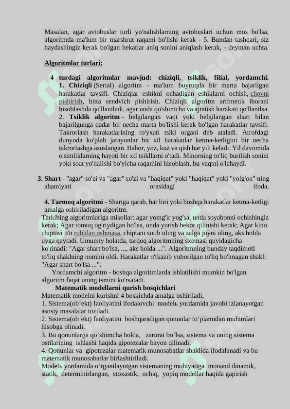 ELEKTRON KUTUBXONA AXBOROT TIZIMLARIDA SO`ROV MATNIGA MUVOFIQ AXBOROTLARNI IZLASH ALGORITMLARI 5