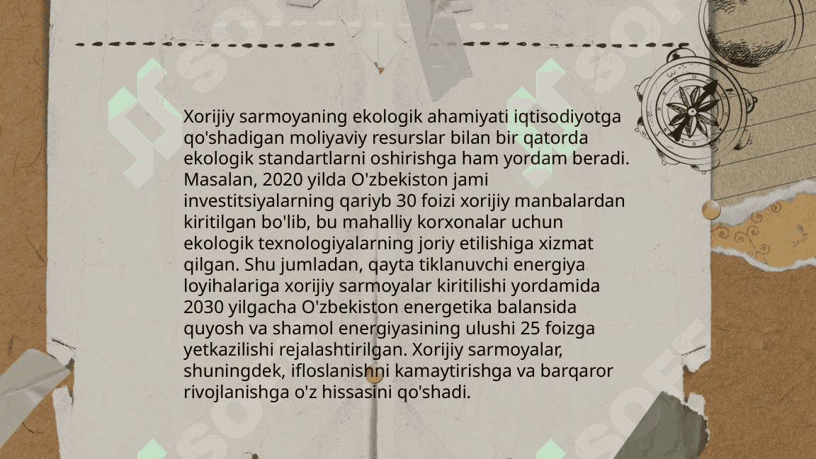 Xorijiy investitsiyalarning iqlim ózgarishiga tasiri va ekologik masuliyat 4