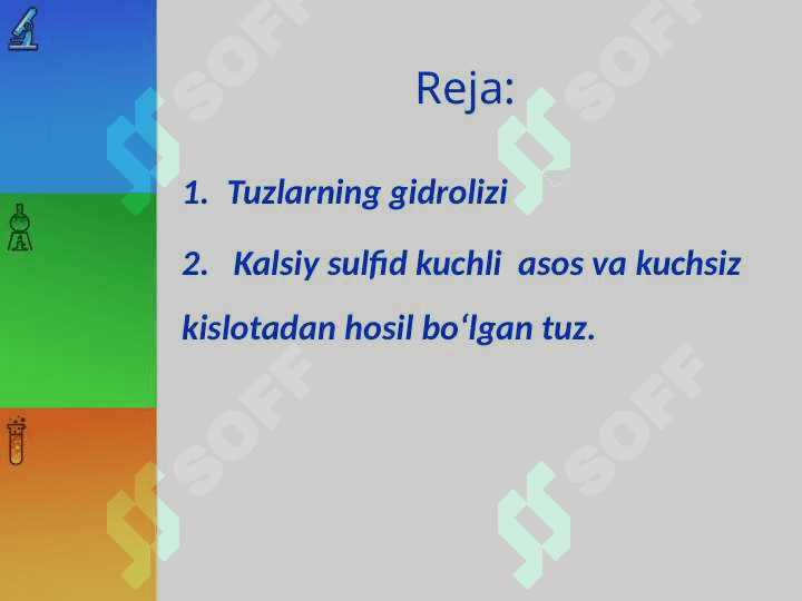 Kuchli asos va kuchsiz kislotadan hosil bolgan tuzlar gidrolizi 2