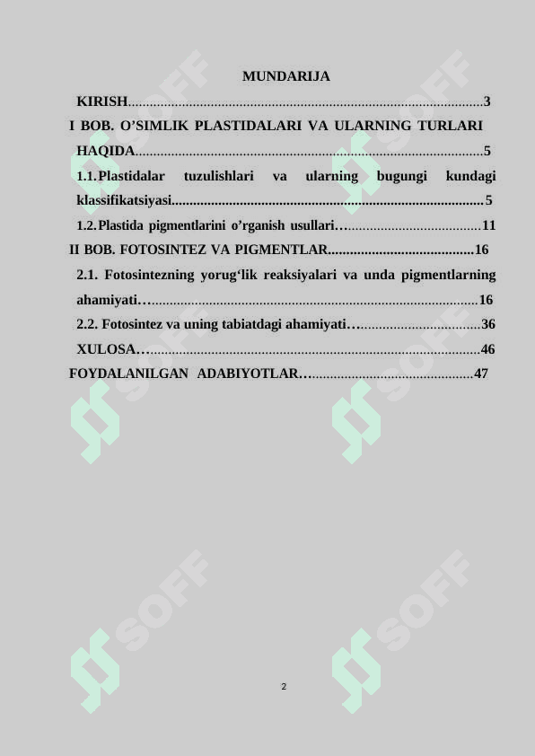 O’SIMLIK PLASTIDALARI VA ULARNING TURLARI 2