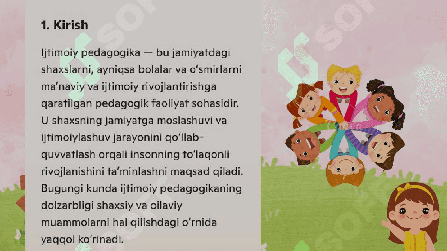Ijtimoiy pedagogikaning sohalari va vazifalari 3