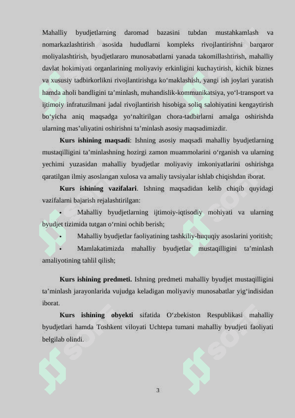 Oʻzbekiston Respublikasi byudjet tizimida mahalliy byudjetlarning oʻrni va ahamiyati 3