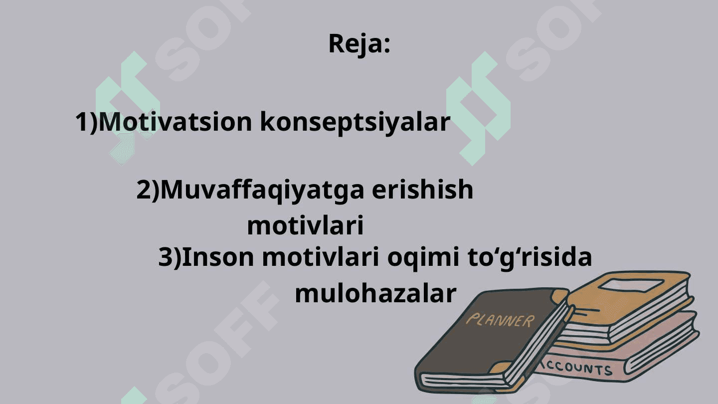 Motiv  va Motivatsiya 2
