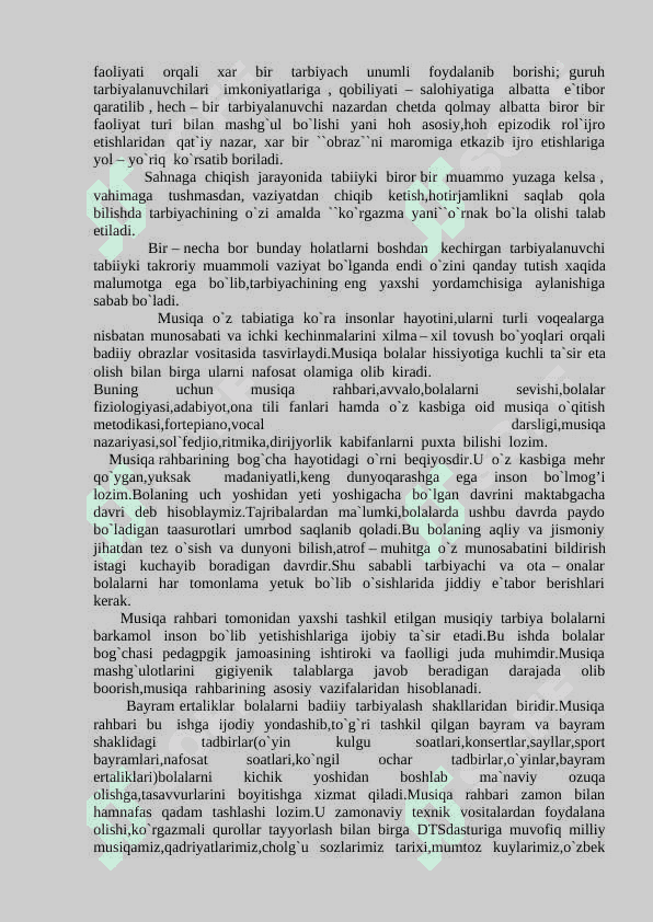 Maktabgacha ta’lim muassasalarida musiqa mashg‘ulotlarning maqsad va vazifalari 6