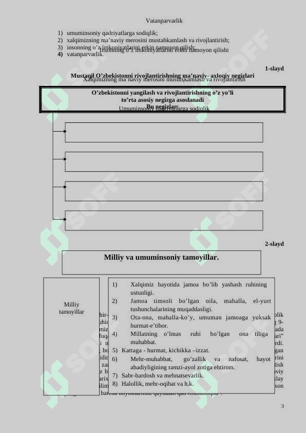 MILLIY-MA’NAVIY NEGIZLARGA TAYaNISH – DEMOKRATIK JAMIYaT QURISHNING ZARURIY SHARTI 3
