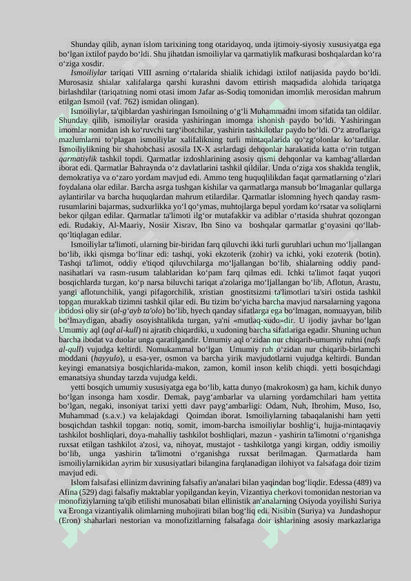 O‘RTA ASRLARDA ShARQ FALSAFASINING RIVOJI 4
