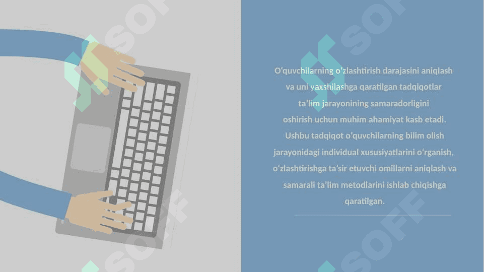 O'quvchilarning o'zlashtirishini tadqiq etish tajribasi 3