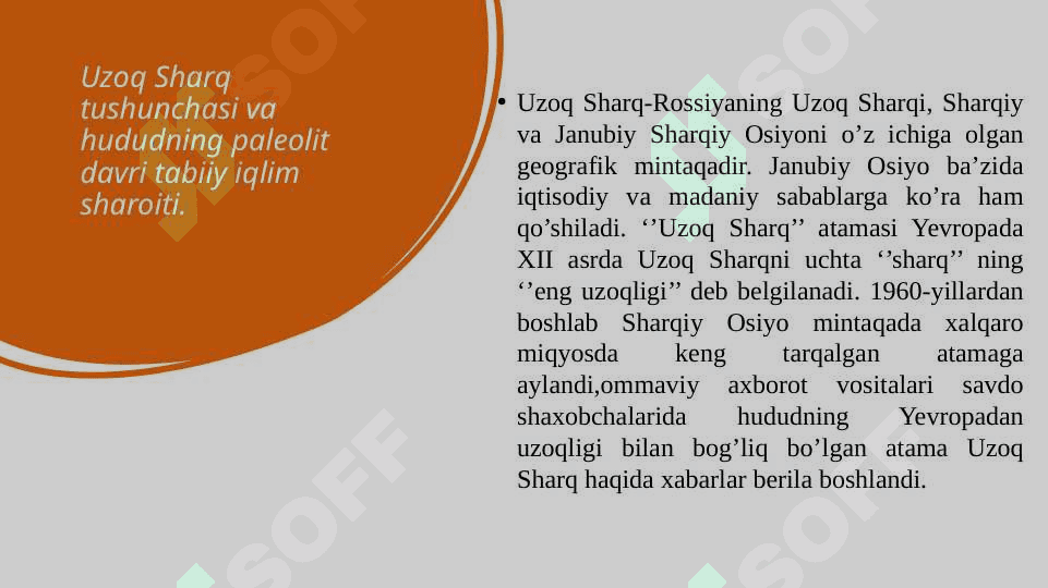 Uzoq Sharq paleoliti 3