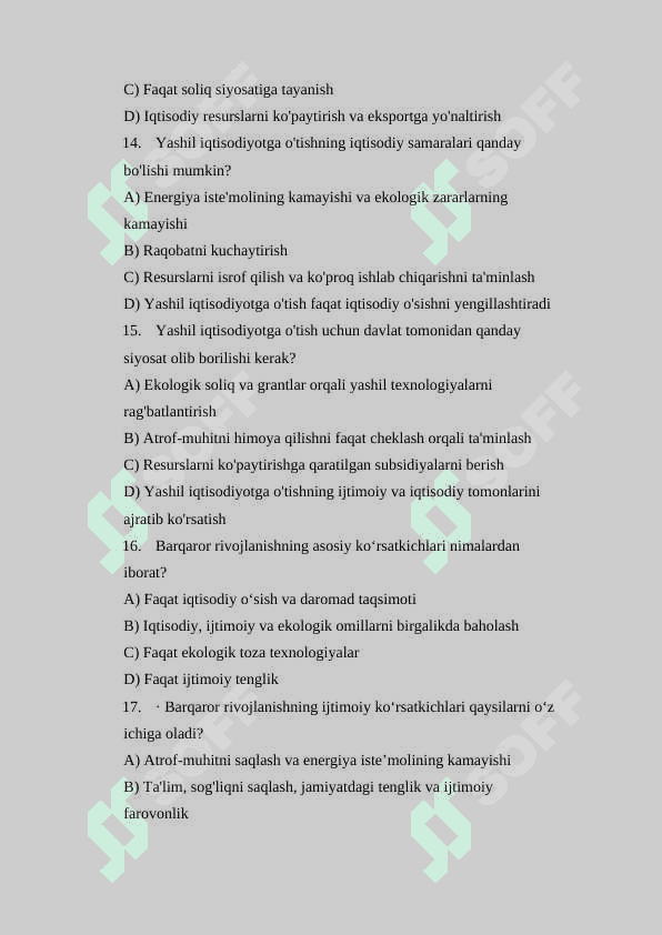 Yashil iqtisodiyot 4