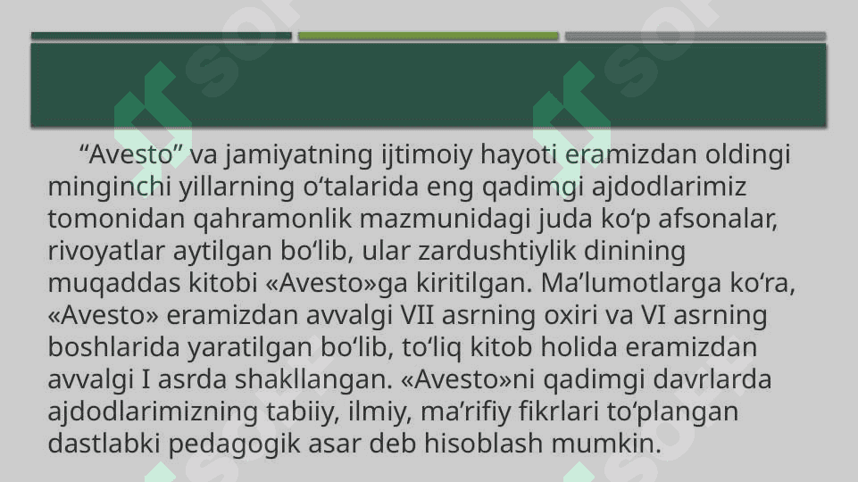 O‘zbek xalq pedagogikasi va islom ta’limotida ijtimoiy-pedagogik g‘oyalar 6