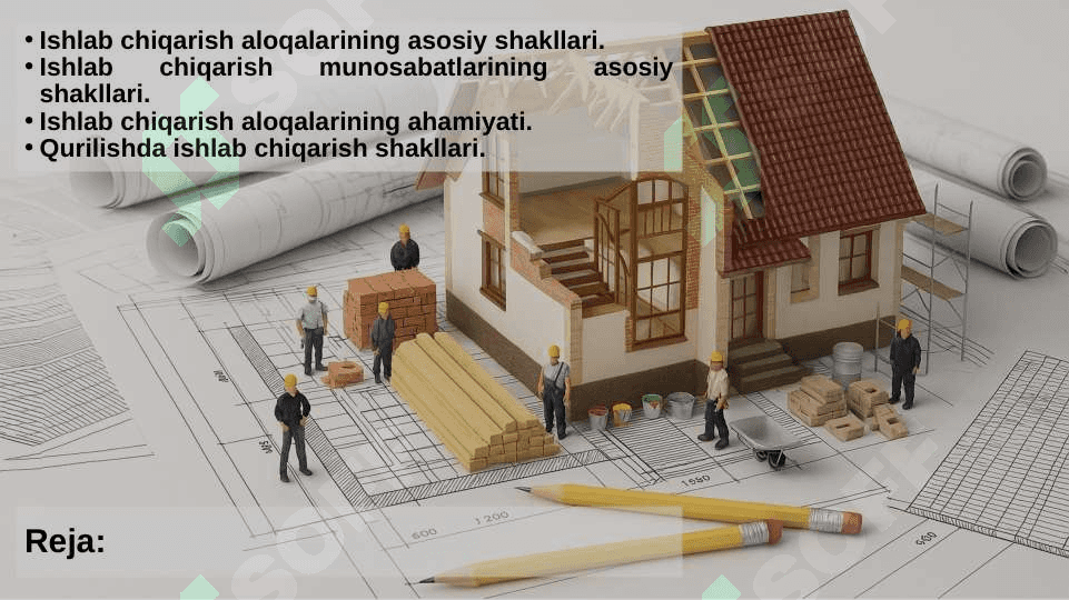 Qurilishda ishlab chiqarish aloqalari shakllari 2
