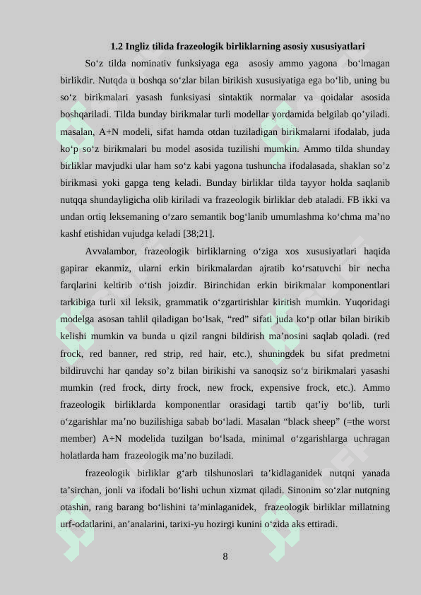 INGLIZ VA O'ZBEK TILLARIDA SINONIM, ANTONIM VA OMONIMLAR MASALALARI K.docx 8