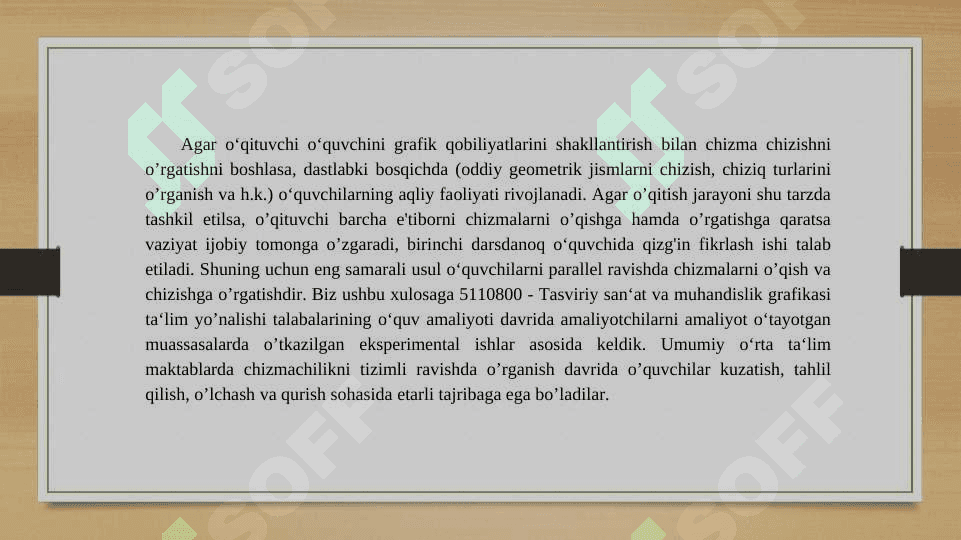 Fazoviy tasavvurni rivojlantirishga qaratilgan loyihalashga oid mashqlar bajarish 4