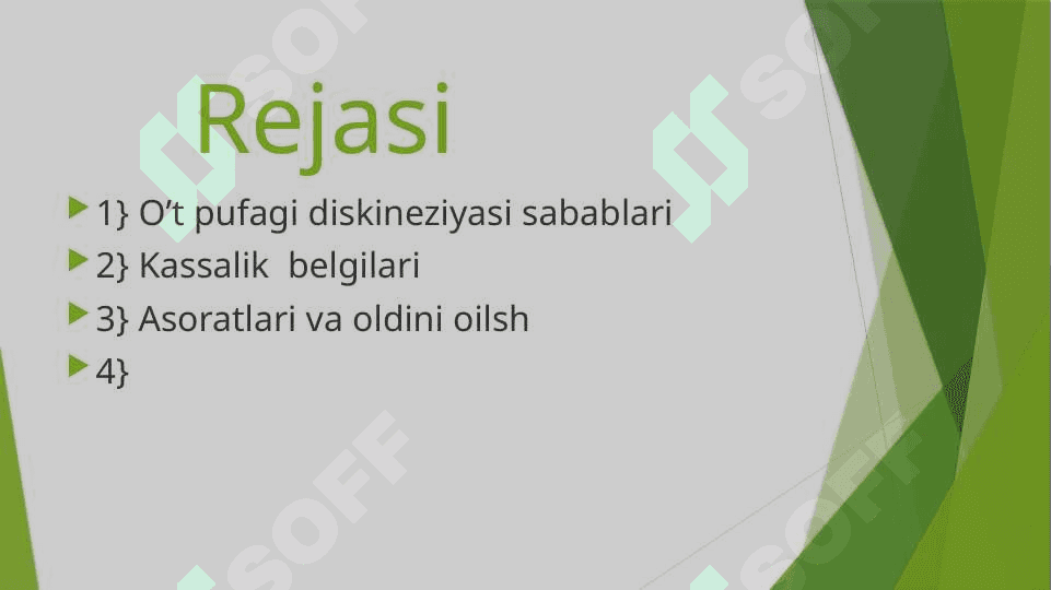 O’t pufagi diskineziyasi 2