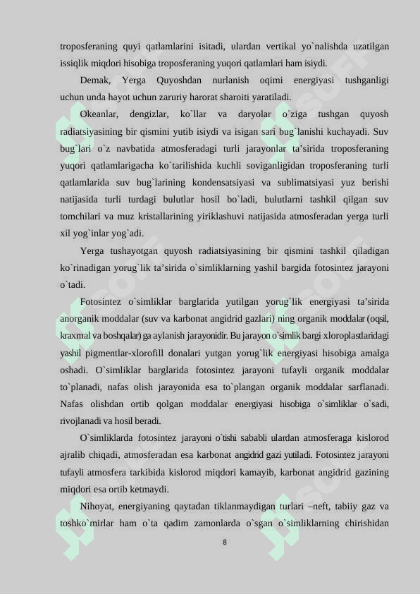 Quyosh radiatsiyasi va quyosh doimiyligi 8