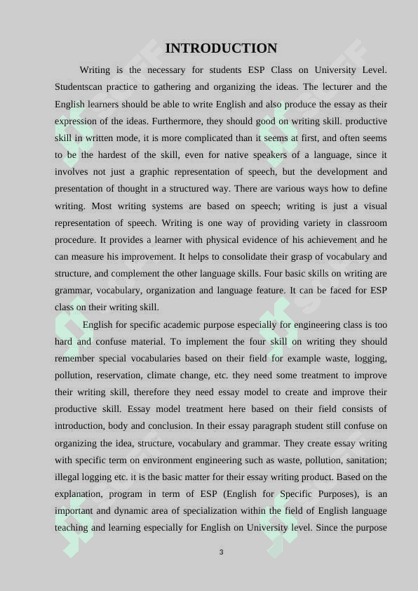 A PRACTICAL APPROACH TO TEACHING EXPOSITORY WRITING TO ESP STUDENTS 3
