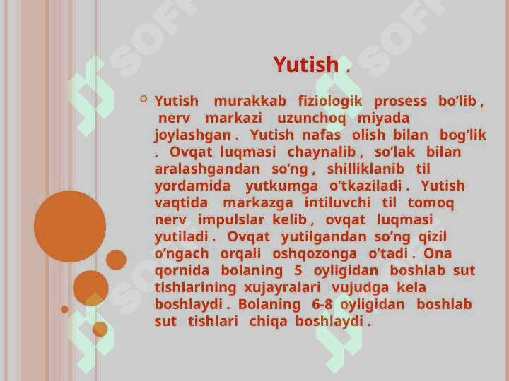 Turli yosh davrlarida bolalar ovqatlanishining o'ziga xosliklari 6
