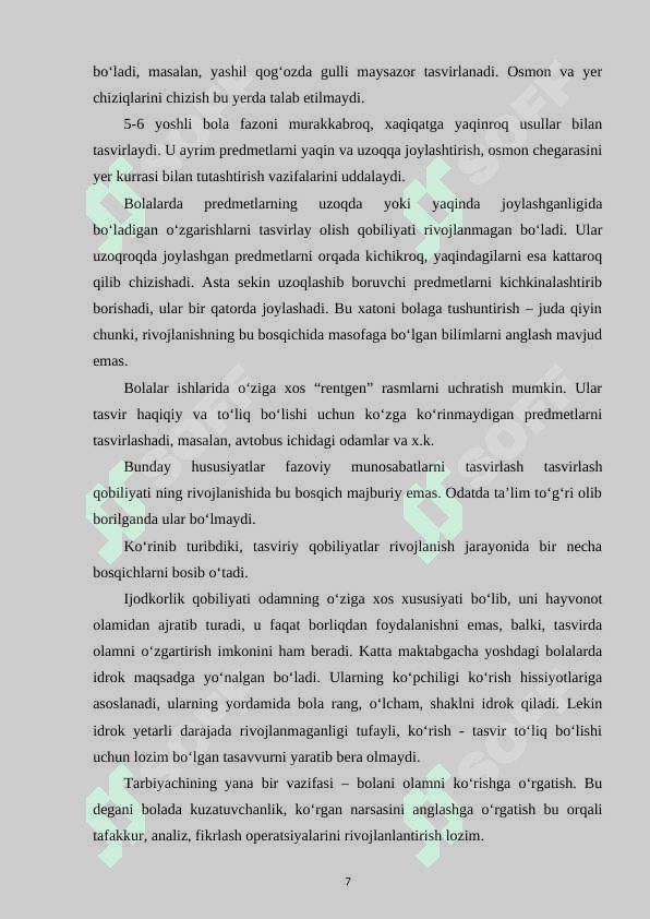 Maktabgacha yoshdagi bolalarda tasviriy faoliyat jarayonidagi idrokni rivojlantirish 7