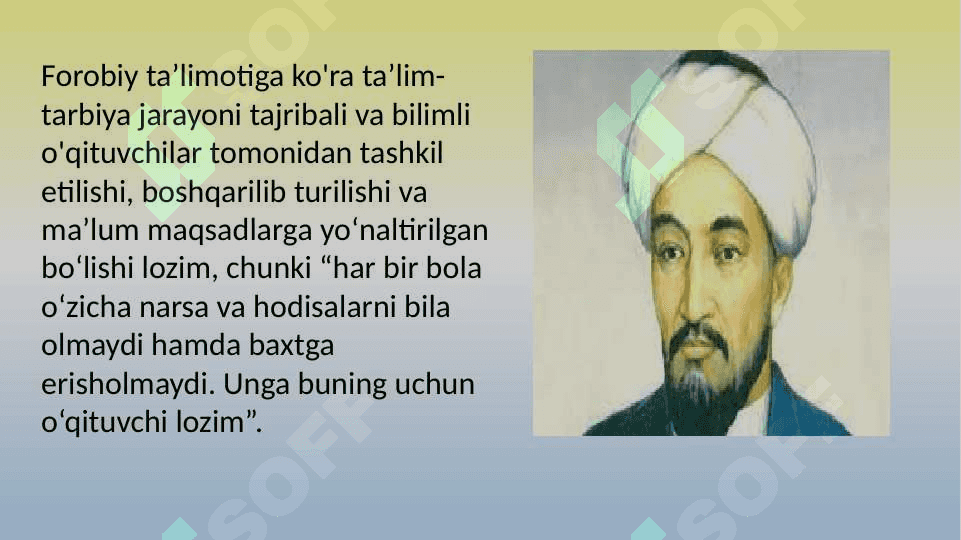 Sharq mutafakkirlarining kasbiy-pedagogik faoliyatni shakllantirishga oid qarashlari 7