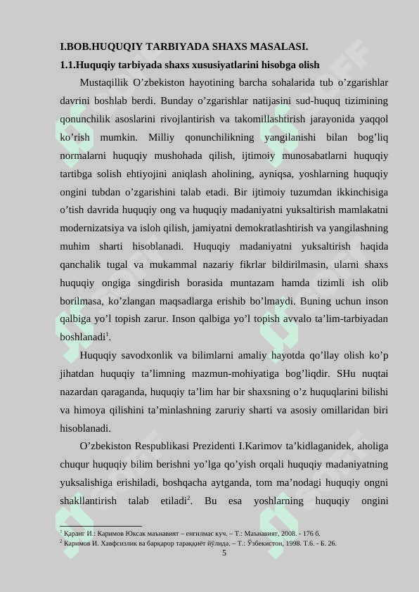 Huquqiy tarbiyada shaxs xususiyatlarini hisobga olish. 5