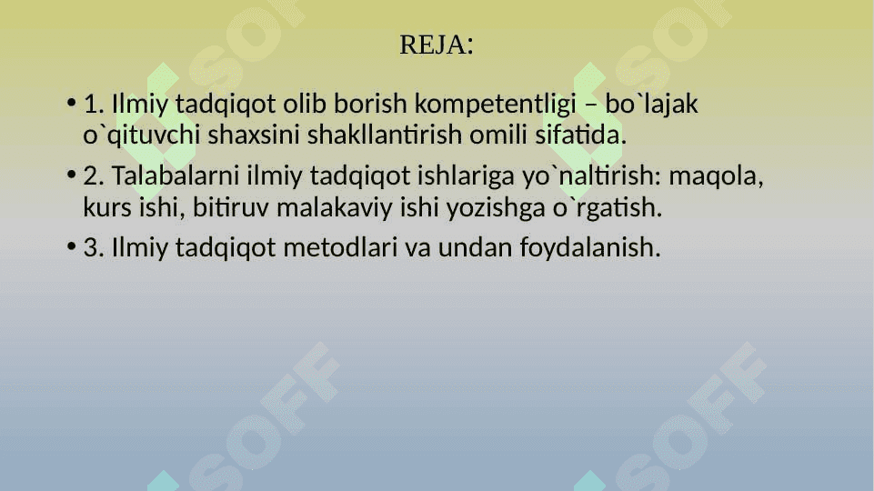 Bo`lajak o`qituvchilarni ilmiy tadqiqot ishlariga yo`naltirish 2