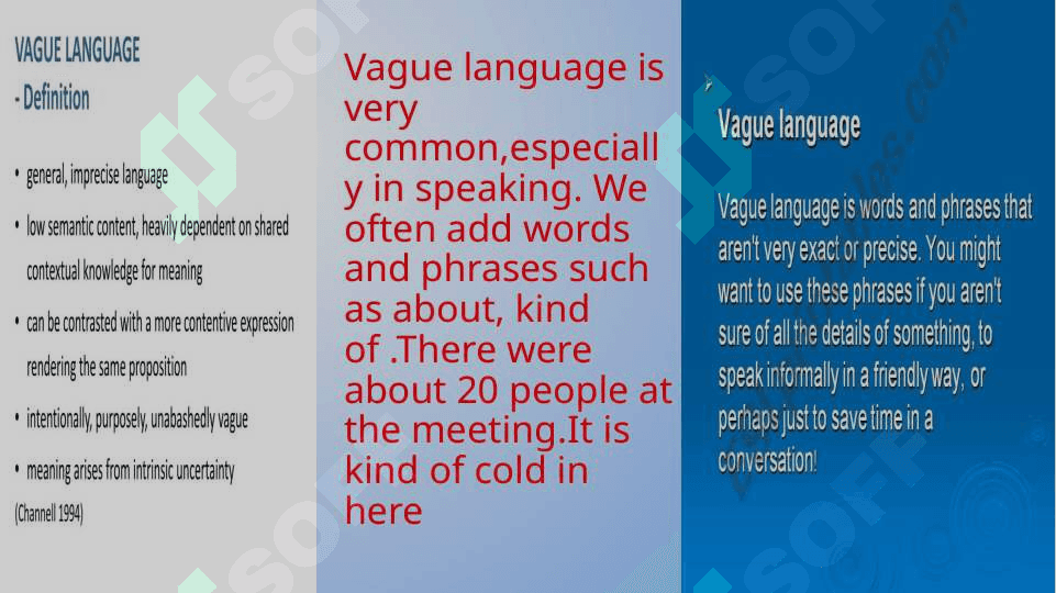 Vague language Vague language 3