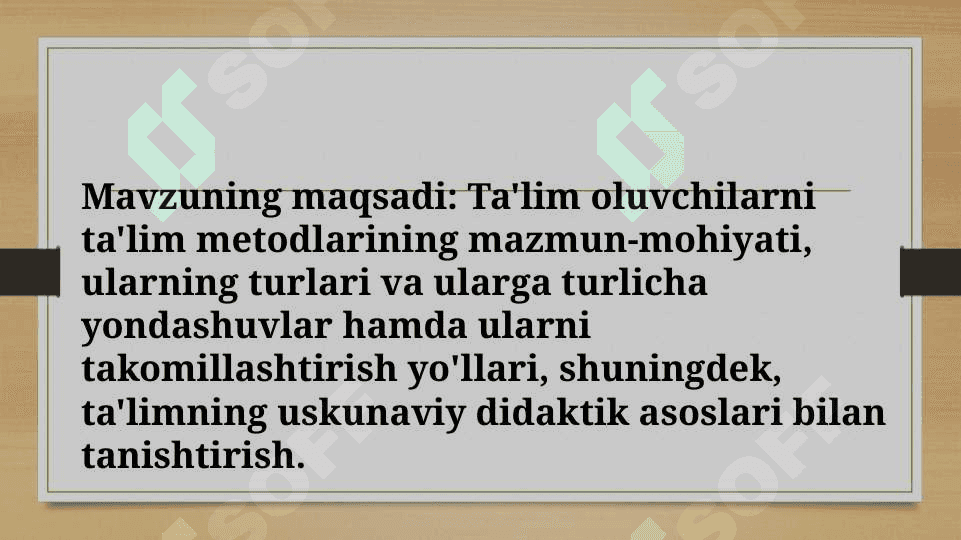 ta'lim metodlari va vositalari  ta'lim metodlari va vositalari 3