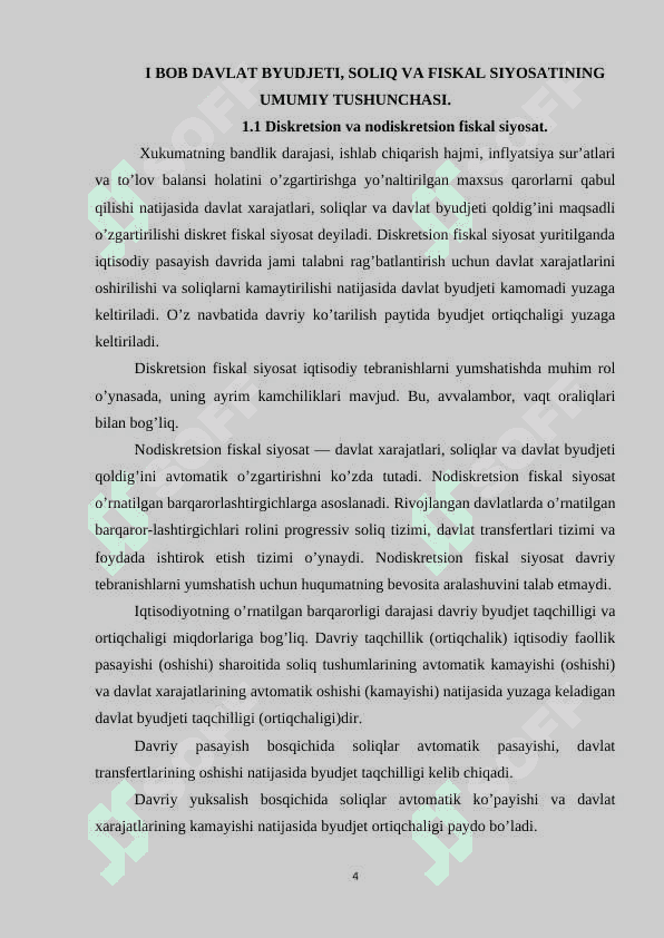 DAVLATNING BYUDJET-SOLIQ (FISKAL) SIYOSATI 4