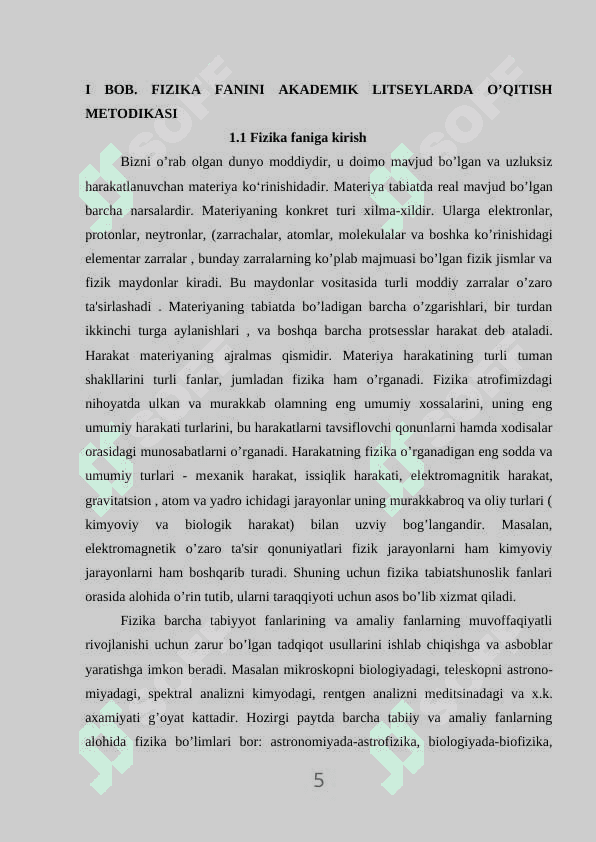 “ELEKTR” BO’LIMIGA DOIR MASALALAR 5