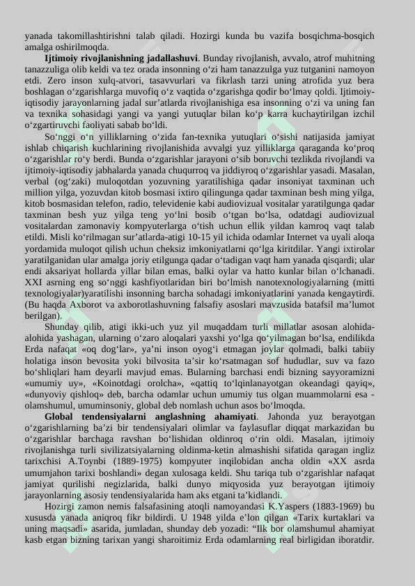 Global jarayonlar va barqaror taraqqiyot 7