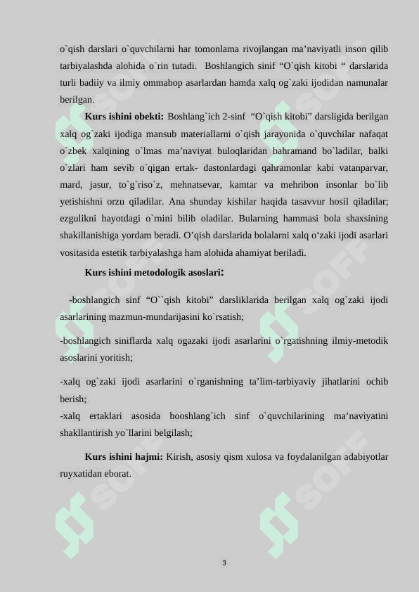 2 SINF O'QIsh KITOBI DARSLIGIDA KELTIRILGAN XALQ OGZAKI IJODI NAMUNALARINING BADIIY XUSUSIYATLARI 3