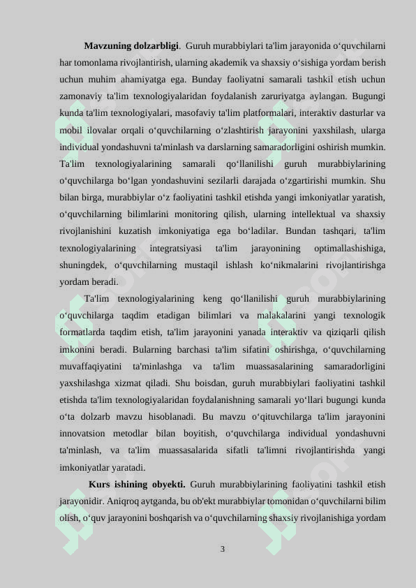 SINF RAHBARLARI FAOLIYATINI TASHKIL ETISHDA TA‘LIM TEXNOLOGIYALARIDAN FOYDALANISHNING AFZALLIKLARI 3