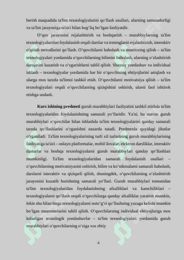 SINF RAHBARLARI FAOLIYATINI TASHKIL ETISHDA TA‘LIM TEXNOLOGIYALARIDAN FOYDALANISHNING AFZALLIKLARI 4
