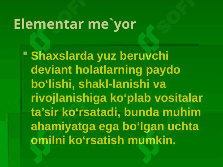 Sotsial nazorat elementlari. meyorlar va sanksiyalar 2