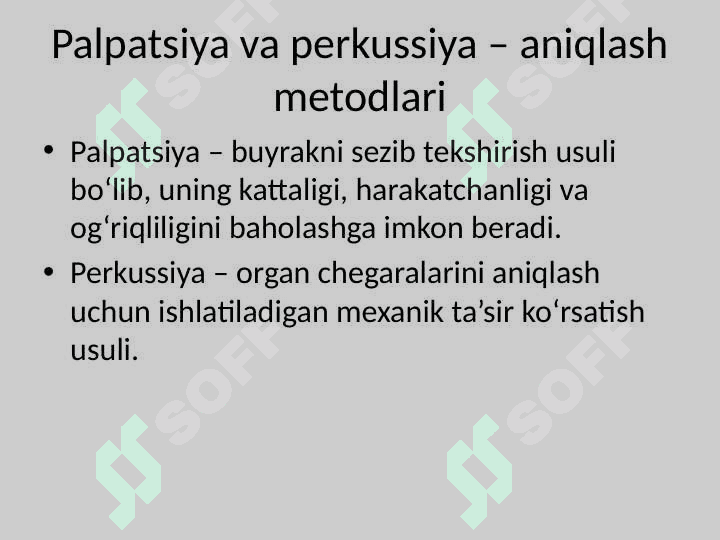 Burak palpatsiya va perkussiyasi ilmiy 2