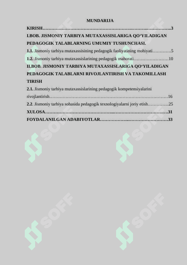 Jismoniy tarbiya mutaxassislarga qo‘yiladigan pedagogik talablar 2
