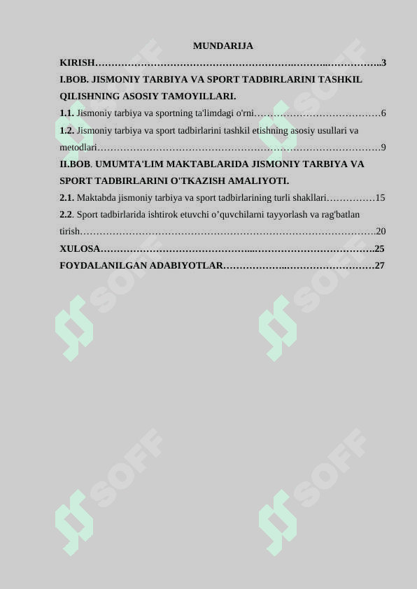 Umumta’lim maktablarida  jismoniy tarbiya va sport tadbirlarini tashkil qilish va o’tkazish 2